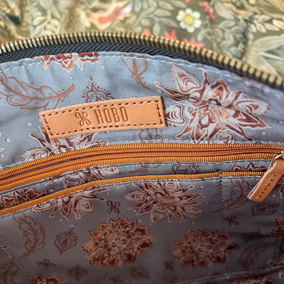 Hobo sling purse. Black leather. Studded tassels. Barely used, no visible wear. - Picture 3 of 7